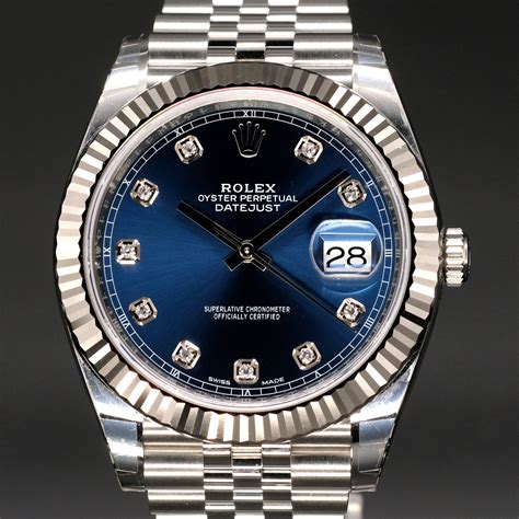 rolex blue face datejust|Rolex Datejust blue face price.